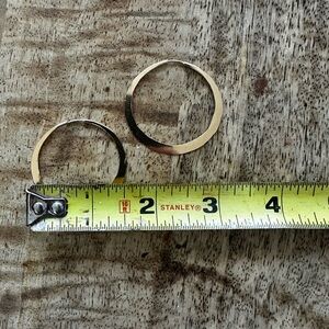 1.5” wide gold fill hoop earrings